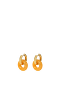 Load image into Gallery viewer, Resin Double Hoop Earrings