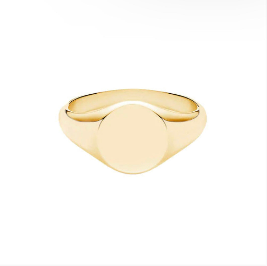 Round Signet Ring