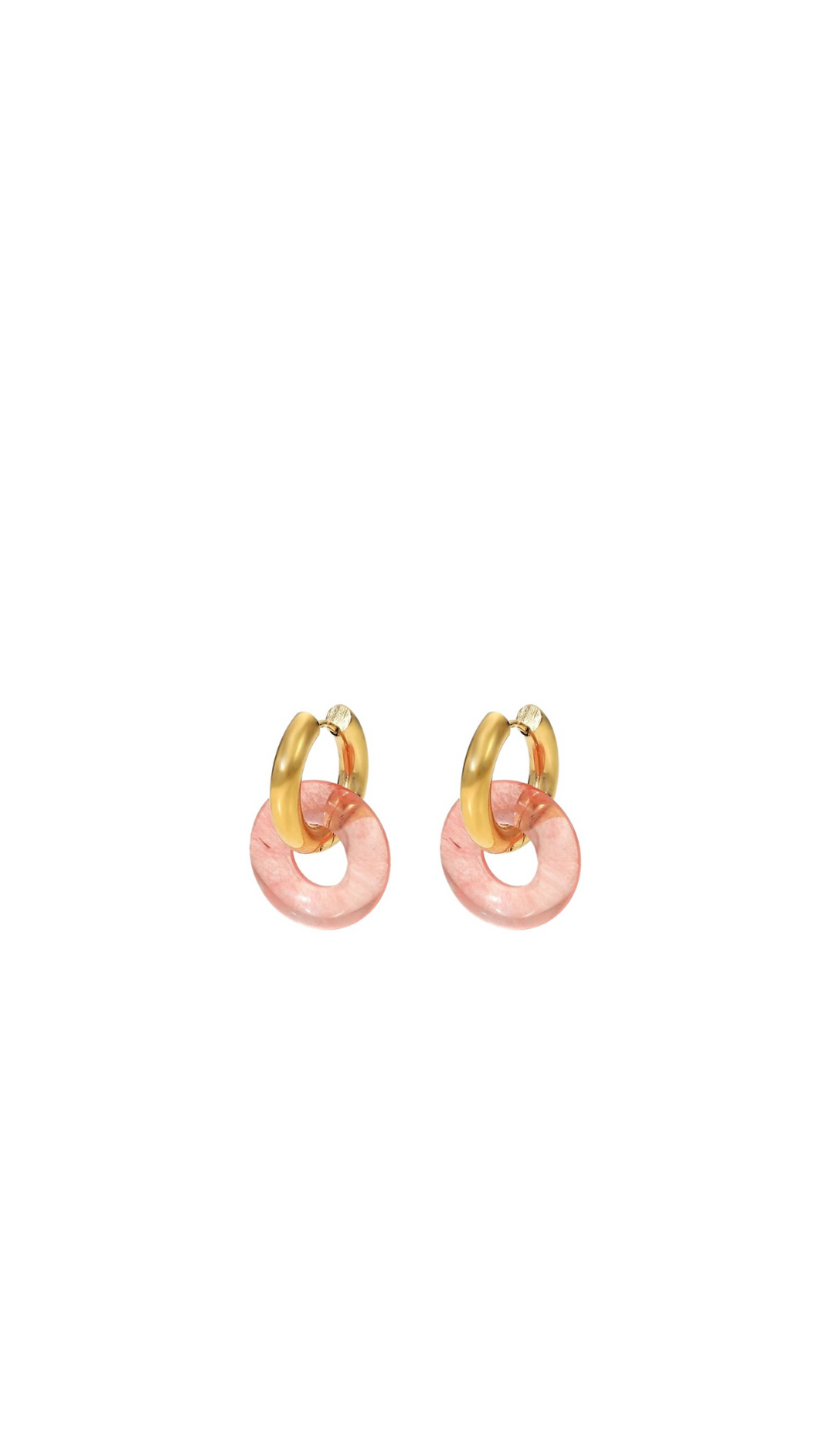 Resin Double Hoop Earrings